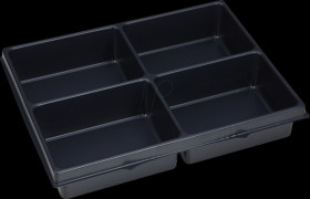 1000010130 Small parts insert, 4 recesses for i-BOXX 72 and LS-Tray 72