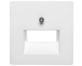 Berker Q.1 Element centralny do gniazda przyłączeniowego UAE podwójnego śnieżnobiały aksamit 14096089