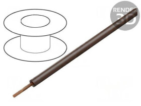 Przewód Silivolt-1V 1x2,5mm2 linka Cu silikon brązowy 1,5kV 61.7610-27