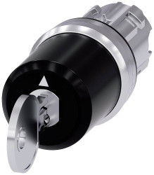 Siemens 3SU10505LN510AA0 3SU1050-5LN51-0AA0 Przełącznik kluczykowy 2 x 45 ° IP66, IP67, IP69/IP69K 1 szt.