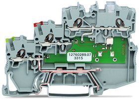 Podkładka termiczna WAGO poziomy: Potrójny 24 → 16AWGWciskany zacisk Cage Clamp TOPJOB S, 2000 13.5A
