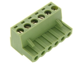 TBMF 5106R listwa zaciskowa żeńska 6pin; raster 5,08mm