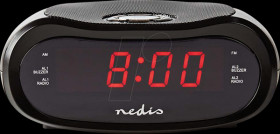 CLAR001BK Digital alarm clock radio, LED display, snooze, sleep timer, bla