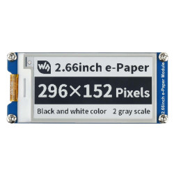 2.66" E-Paper Display Module (Black/White) (296×152)