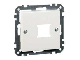 MERTEN SYSTEM M Płytka czołowa mechanizmu gniazda RJ11/RJ45 pojedyncza biały polarny MTN291519 SCHNEIDER ELECTRIC