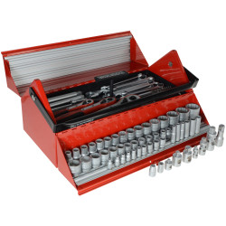 Teng TC187 Mega Rosso Tool Kit Set of 187 1/4 3/8 &amp; 1/2in