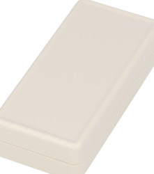ABS miniature enclosure, (L x W x H) 65 x 30 x 15 mm, light gray (RAL 7035), IP54, 1551CGY