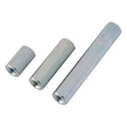 PB Fastener S55530X15 Zinc Plated Steel F/F Spacers M3 x 15mm Pack Of 10