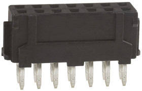 Gniazdo PCB 14 -pinowe 2 -rzędowe raster: 2.0mm Proste Przewlekany