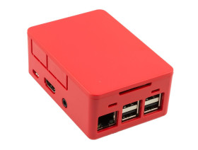 [Discontinued] HighPi Raspberry Pi B+/2/3/3B+ Case - Red