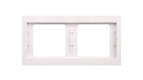 Berker K.1 Ramka Podwójna Pozioma Śnieżnobiała 13637009