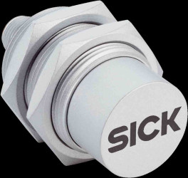 Czujnik zbliżeniowy M30 Indukcyjny 30 mm SICK Niewpuszczany 10 → 30 V DC długość 62mm Gwintowany