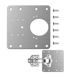 Płytka Wspierająca Zawiasy - 90x90mm - Blaszka 0,7mm - Do Renowacji Zawiasów