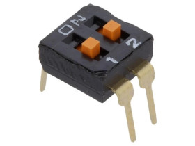 Przełącznik DIP-SWITCH Ilość sekcji 2 ON-OFF 0,025A/24VDC A6T-2104