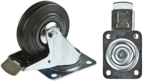 Koło samonastawne średnica kabla 200mm Płyta Tente 205kg wysokość całkowita 240mm