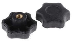 Pokrętło mocujące M6 długość gwintu: 9mm średnica pokrętła 40mm średnica gwintu: 6mm Z wieloma pokrętłami Otwór