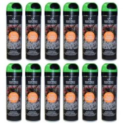 Farba geodezyjna do znakowania zielona 500ml spray 12 sztuk SOPPEC Track Marker