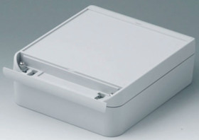 ABS/PC enclosure, (L x W x H) 141 x 140 x 60 mm, light gray (RAL 7035), IP66, C6015181