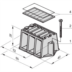 Płytka do etykietowania nVent SCHROFF 20100013 20100013, 1 szt.