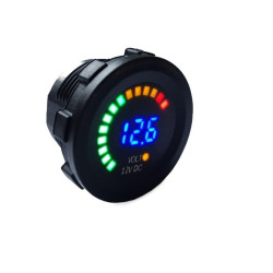 Wskaźnik napięcia/ładowania LED samoch.12V nieb. zakres:6V-24V