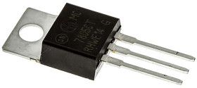 onsemi Regulator napięcia 5 V TO-220 3-pinowy Liniowy Otwór przelotowy wyjścia: 5 1 A Stały MC7805CTG