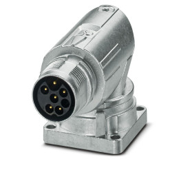 Złącze wielostykowe przemysłowe 6-pinowe M17 Montaż przedni Wtyczka Phoenix Contact