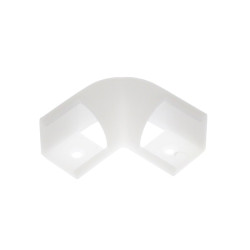 Łącznik narożny listew montażowych V-kształtnych, biały