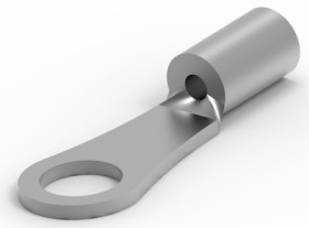 Uninsulated ring cable lug, 0.12-0.4 mm², AWG 26 to 22, 2.18 mm, M2, metal, 50334