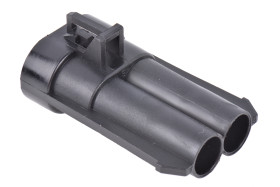 Złącze samochodowe 2-pinowe Delphi -rzędowe Męski 46A Metri-Pack 630 Montaż na kablu Połączenie zagniatane Złącze