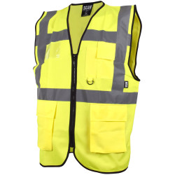 Scan SFV09 Hi-Vis Utility Yellow Waistcoat - XL (48in)