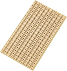 Płytka euro papierowa (dł. x szer.) 90 mm x 50 mm 35 µm raster 5,08 mm SU527610 Zawartość: 1 szt.