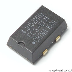 ECS-8FM-049-TR Quartz 4.915200 MHz SMD ECS
