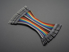 Adafruit Premium Female/Male 'Extension' Jumper Wires - 20 x 3"