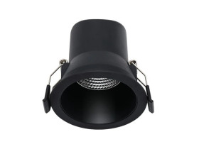 Panel Podtynkowy LED Spotlight 9W IP44 3000-4000K Czarny Wpuszczany