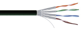 Kabel Ethernet Cat7a długość 100m Niezakończony RS PRO LSZH l. żył: 8 średnica 7.8mm