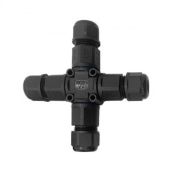 Konektor kablowy, rozdzielacz czterokrotny typu-X z szybkozłączką, IP68, 3x4mm2, 400V/16A,OR-AE-13623