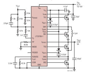 10V, High Efficiency, Buck-Boost Controller with Power Good