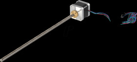 17HSL4417-300 Linear stepper motor, NEMA 17, 1.8°, 2.55 V, 300 mm