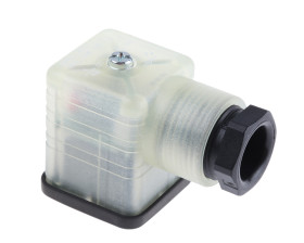 Złącze zaworu elektromagnetycznego A 2P+E 48 V AC/DC Żeński LED: Tak dławnica PG11 Hirschmann