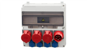 Rozdzielnica Lago 17M - Gniazda Proste 3X16a 5P, 4X230v, Wtyczka Odbiornikowa...