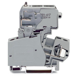 WAGO 281-613/281-417 10mm Fuse &#xBC;x1in Neon 220V Disc. T-blk. Grey AWG 28-12