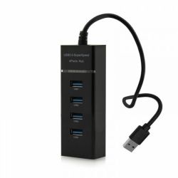 HUB 4XUSB 3.0 CZARNY