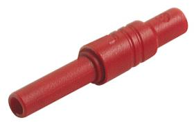 KUN S RT Gniazdo na przewód, 4mm, bezp., przykręc., czerwone 1000V=/~, kat.III, 24A, Hirschmann, 934096101, KUNSRT