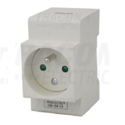 Gniazdo G380 2P+Z na szynę TH35 TRACON