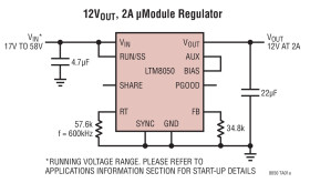 58V, 2A Step-Down μModule (Power Module) Regulator