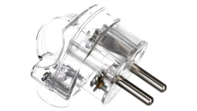 Wtyczka Kątowa Rozbieralna Z Uchwytem Z/U 16A 2Pawa-Wk Transparentna 51.48