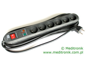 Listwa przedłużacz XXX kabel XXXm biała XXX włącznika