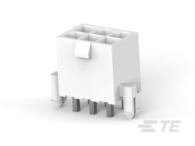 Listwa stykowa PCB 6-pinowe 2825 raster: 4.2 mm Pionowy 2-rzędowe TE Connectivity Płyta60 V W osłonie