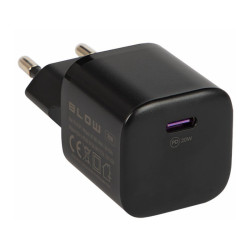 Ładowarka sieciowa USB-C PD 20W BLOW czarna, mini