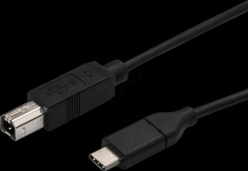 USB2CB3M USB 2.0 cable USB-B to USB-C, 3 m.